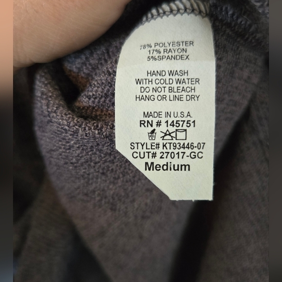 Talulah Dark Gray V-neck Sweater Size Medium - Picture 5 of 5